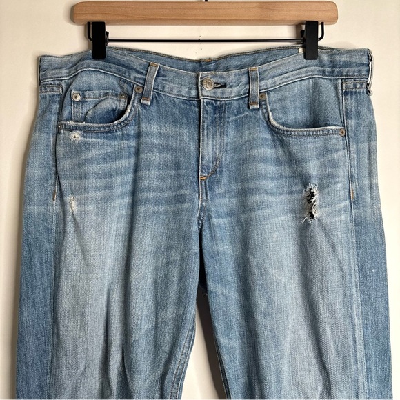 Rag & Bone Boyfriend Jean in Moss with Holes size 27 - Picture 3 of 12